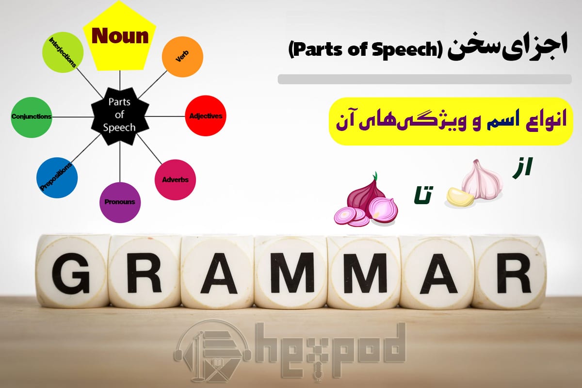 اجزای سخن در زبان انگلیسی - انواع اسم و ویژگی های آن - Parts of speech in English (Nouns)