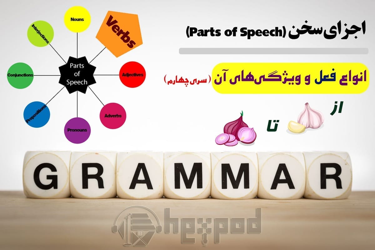 اجزای سخن در زبان انگلیسی - انواع فعل و ویژگی های آن - Parts of speech in English (Verbs)