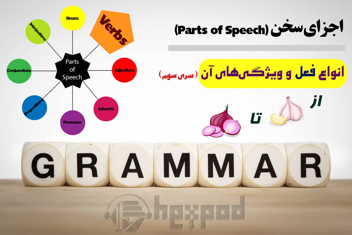 اجزای سخن در زبان انگلیسی - انواع فعل و ویژگی های آن - Parts of speech in English (Verbs)