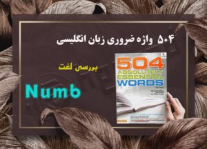 معنی Numb | کتاب 504 واژه ضروری